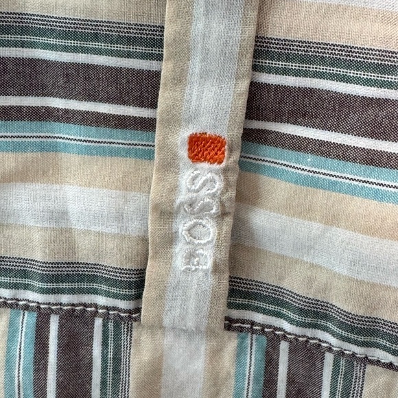 Hugo Boss Brown and Blue Casual Button Down Shirt - Picture 3 of 9